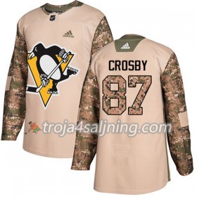 Pittsburgh Penguins tröja Sidney Crosby 87 Adidas 2017-2018 Camo Veterans Day Practice Authentic - NHL Tröjor Herr